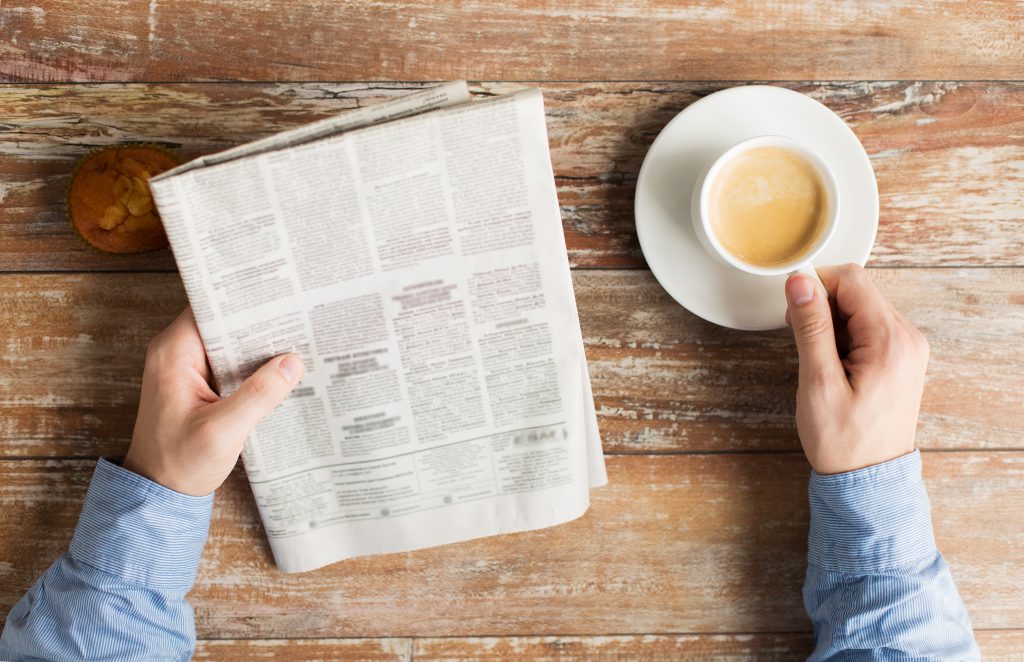 Bewerbung auf Zeitungsanzeige